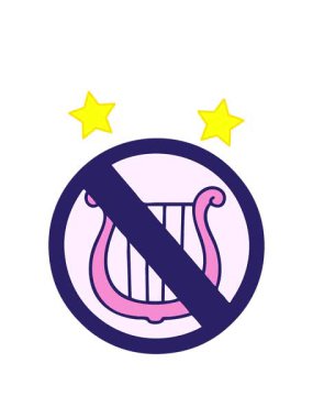 Arpsız şirin bir çizgi filmin dönen yıldızları işaretlemeye izin veriyor.