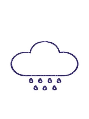 Bulutlu tebeşir çiziminin hareketli animasyonu