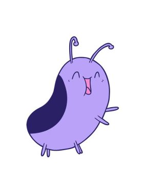 Mutlu böceğin titreşimli hareket animasyonu