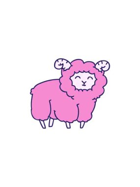 El çizimi çizgi film koçunun gösterişli satış animasyonu