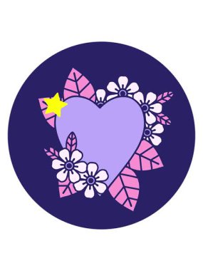 Parlayan yıldızlar, botanik bir kalbin ikonik dövme görüntüsünün animasyonunu etkiler.