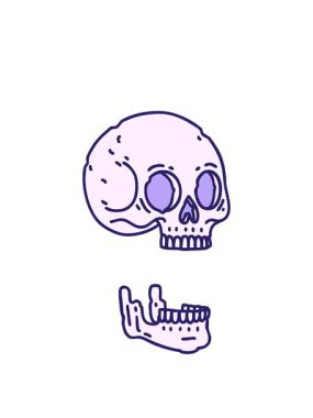 Dövmenin animasyonunu geleneksel kafatası çizimine göre genişletiyor