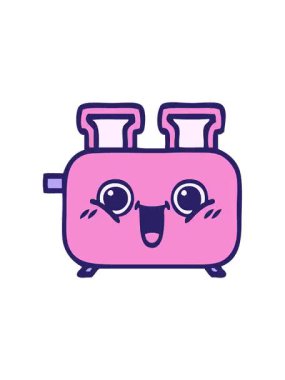 Titreyen hareket, bir tost makinesinin karikatürü.