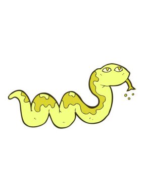 Yılan çizgi filminin renk değişimi