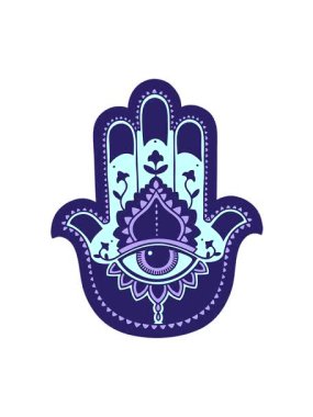 Bir hamza 'nın karikatür ikonik dövme görüntüsünün hareketli animasyonu