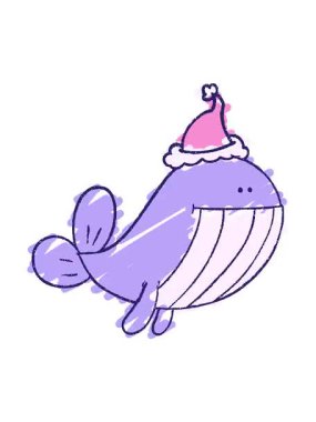 Mutlu Balina Tebeşiri 'nin titreyen animasyonu