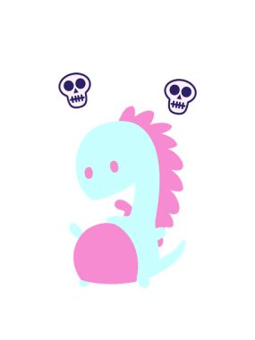 Mutlu dinozorların kafatası animasyonu