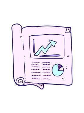 freehand çizilmiş karikatür iş belgesinin basınçlı canlandırması