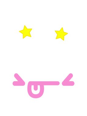 dönen yıldızlar sinirli yüz simgesinin animasyonu