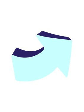 Çizgi film elementinin ok gösteren hareketini oynat