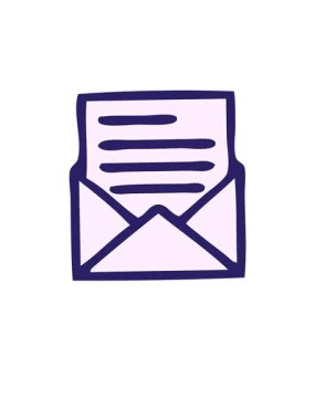 Sevimli bir mektup ve zarf tasarımının yükseliş ve yüzdürme animasyonu