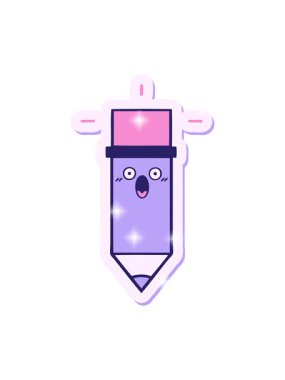 Çizgi film kalemi çıkartmasının simli etkisi