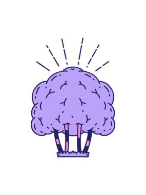 Geleneksel dövme stili ağaç tasarımının basınçlı animasyonu