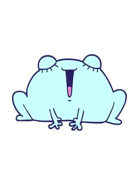 Şirin kurbağanın canlandırma efektini renklendir