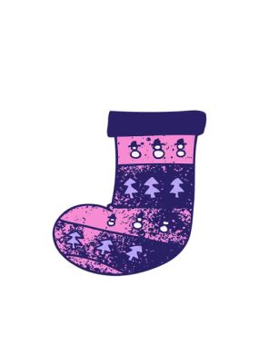 Noel çorabının hareketli animasyonu