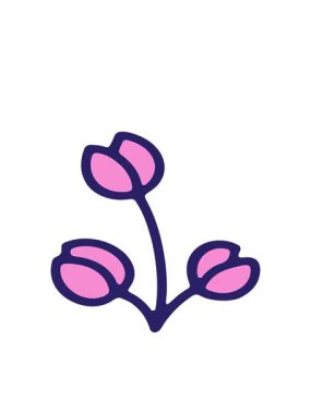 lale çiçeği çiziminin hareketli animasyonu