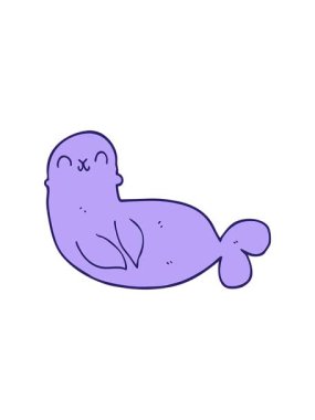 Çizgi film mührünün hareketli animasyonu