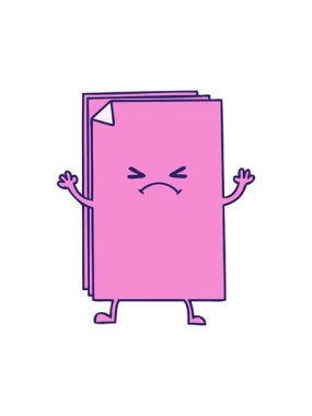 El çiziminin dönen hareket animasyonu çizgi film çapraz kağıt yığını