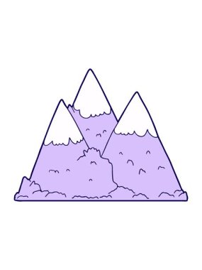 karalama dağlarının neon ışık efektleri