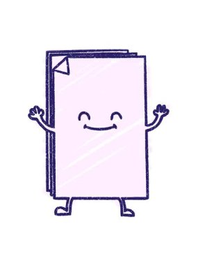 Ofis Kağıt Tebeşir Çiziminin canlandırma efektini göster