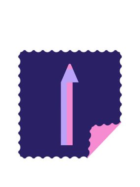 kırmızı renkli kalem kare çıkartma damgasının animasyonunu genişletiyorum