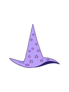 Sihirbaz şapkasının dönen hareketli animasyonu