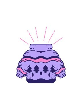 Geleneksel Noel atlayıcısının dönen hareketli animasyonu