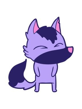 Çizgi film kurtlarının somurtmalarını salla ve durdur.