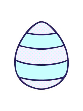 Çizgi roman tarzının titrek hareketli animasyonları Paskalya yumurtası.