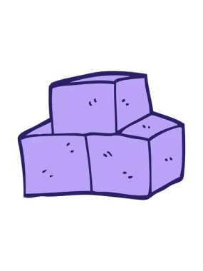 Karikatür karikatür esinti bloklarının titreyen hareketi