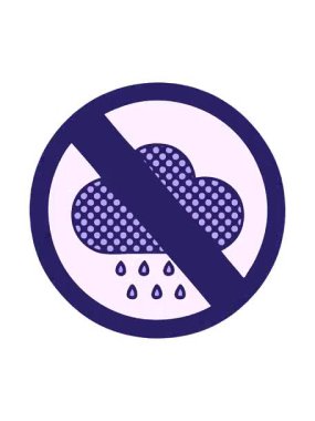 Fırtına yağmuru bulutu işareti çizgi filminin çizgi roman tarzı animasyonunu renklendir