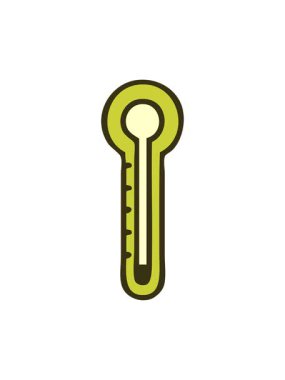 Cam termometrenin çizgi filminin renk animasyonu değişiyor