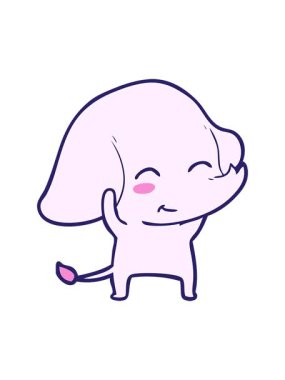 Çizgi film filinin parlak ışık efektleri.