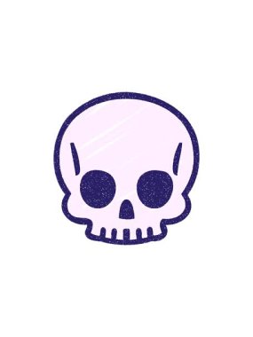 Ürkütücü Kafatası Tebeşir Çizim Tasarımı 'nın bölünme etkisi