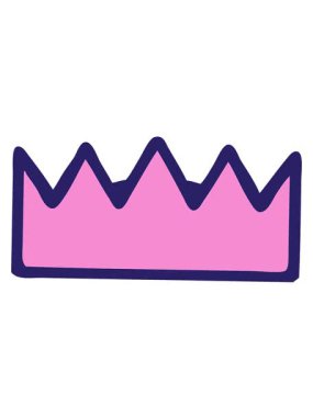 Dövmenin titreşimli animasyonu geleneksel bir taç tarzında.