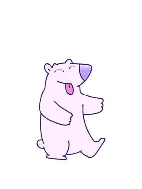 Garip gölgeli kutup ayısı çizgi filminin animasyonunu genişletiyorum.