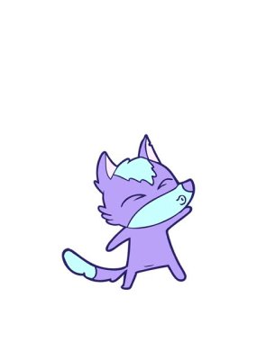 Çizgi film kurdu somurtmasının animasyonunu uzatıyorum.