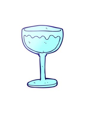 Çizgi film dizayn kokteylinin basınçlı animasyonu