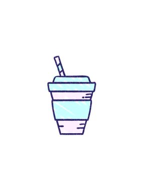 Buzlu Kahve Tebeşiri Çiziminin gösterişli satış animasyonu