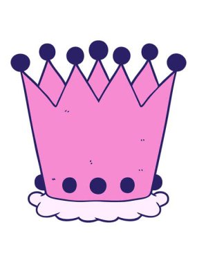 Çizgi film taçlarının parlak ışık efektleri