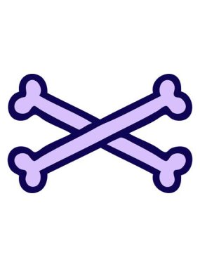 Çapraz kemiklerin ikonik dövme biçiminin neon ışık efekti animasyonu