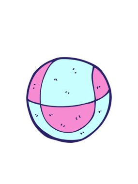 Çizgi film basketbolunun göz kırpan radyal çizgileri.