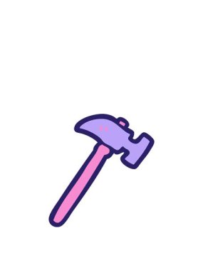 Çekiç çiziminin zıplama hareketi canlandırması