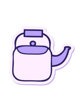 Tatlı bir çizgi film tenceresinin çıkartmasının titreşimli hareketi.