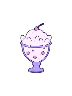 Garip çizgi film leziz tatlısının canlandırma etkisi.