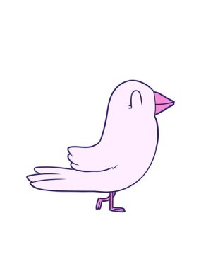 Yanıp sönen çizgi film çizgi film karakteri animasyonu