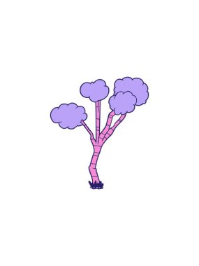 Çizgi film seyrek ağacının satış animasyonu