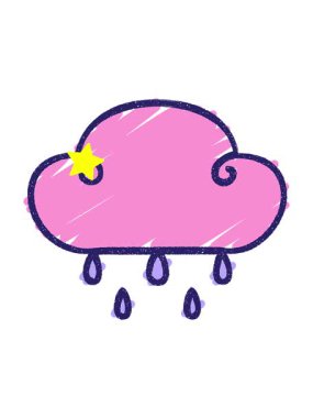 Parıldayan yıldızlar Bulut Tebeşiri Çiziminin canlandırmasını etkiler