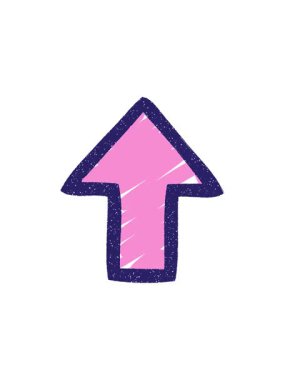 Oklu Tebeşir çizgi filminin titreşimli hareket animasyonu