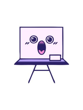 Beyaz bir karikatürün gradyan gölgeli animasyonunu döndürür